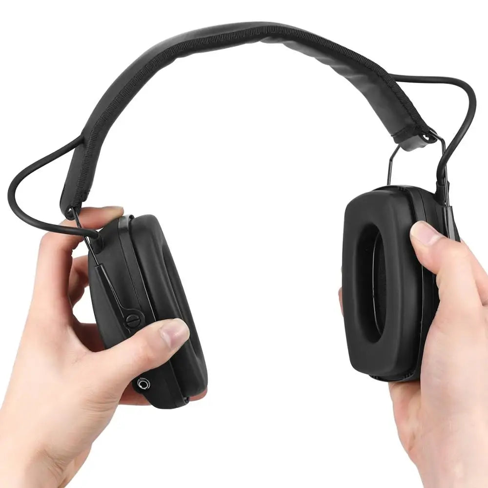 ZOHAN Shooting Hearing Protection Electronic Tactical Headset noise cancelling Hunting Earmuffs Shoot with Replacement Ear pads Techelectronicx