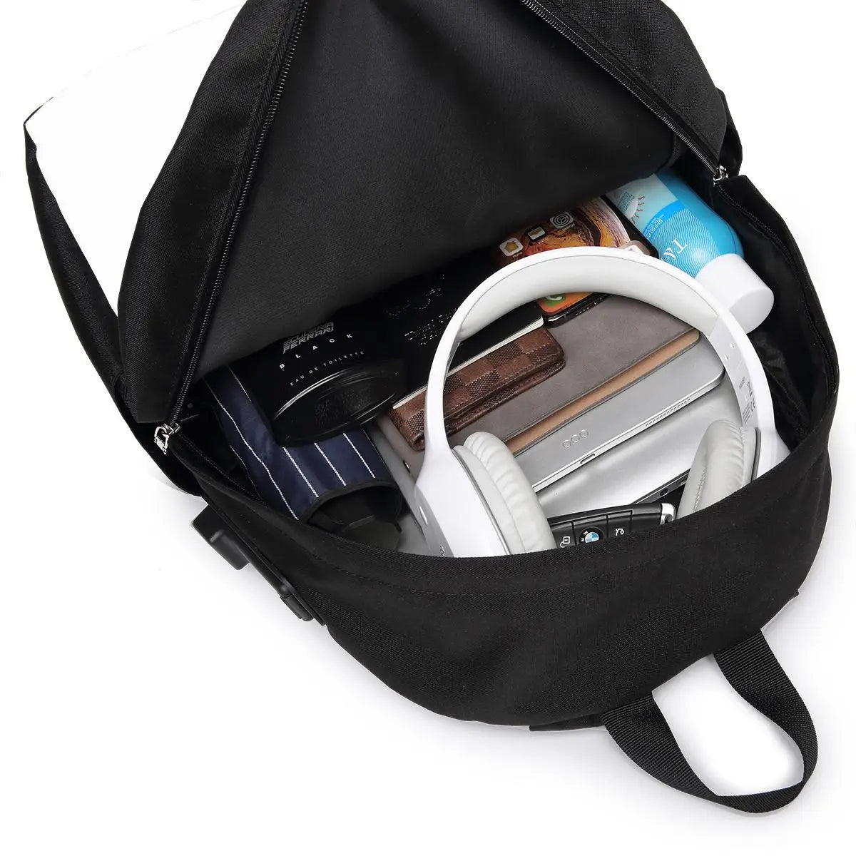 Your Image - Custom Made Backpack With USB Design Your Own USB Backpack Customized Backpacks Techelectronicx