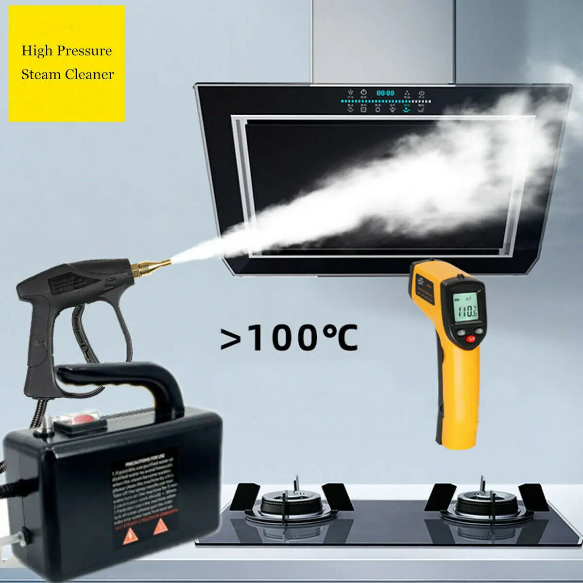 110V-240V High Temperature Steam Cleaner For Hood Air Conditioner Car Mobile Cleaning Machine Pumping Sterilization Disinfector Techelectronicx