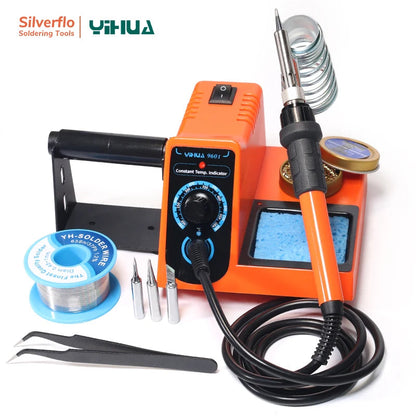 YIHUA 926LED-III Digital Electric Soldering Iron Kit with Helping Hands 960I Adjustable Temperature Portable Soldering Station Techelectronicx