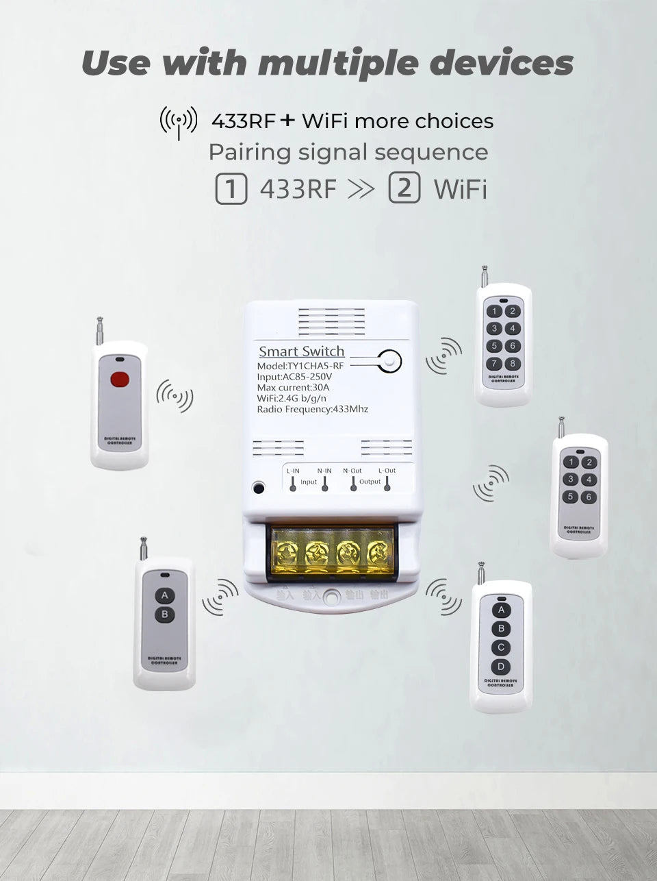 ZIGBEE/WiFi Smart Switch 30A 6600W/4000W Tuya Relay Module AC DC 7-32V 85-250V Timer Home Automation Alexa DIY Smartlife APP Techelectronicx