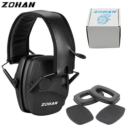 ZOHAN Shooting Hearing Protection Electronic Tactical Headset noise cancelling Hunting Earmuffs Shoot with Replacement Ear pads Techelectronicx