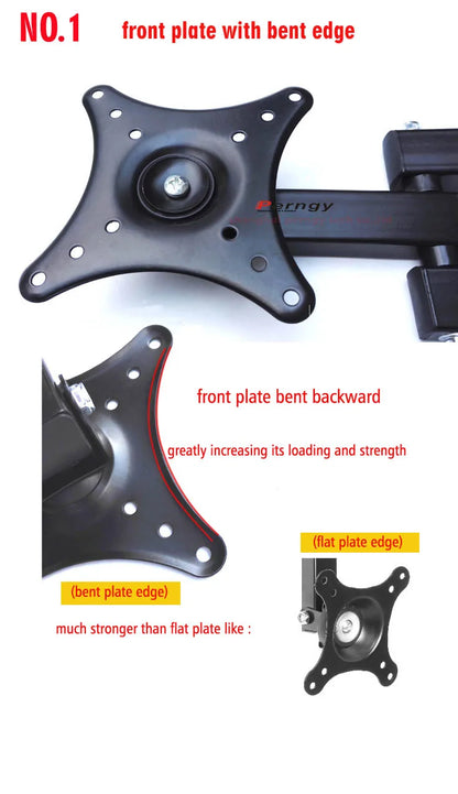 LCD-123R 360 rotate folding arm Universal LED TV Wall Mount PC Monitor TV Holder Rotated LCD Wall Bracket Tilt Swivel Plasma TechElect