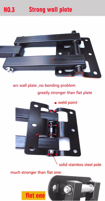 LCD-123R 360 rotate folding arm Universal LED TV Wall Mount PC Monitor TV Holder Rotated LCD Wall Bracket Tilt Swivel Plasma TechElect