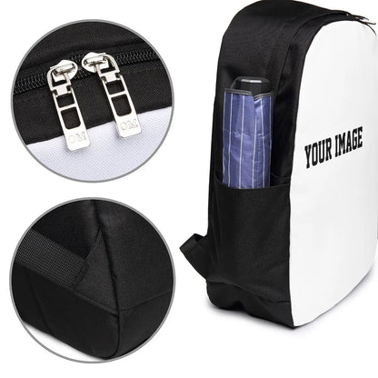 Your Image - Custom Made Backpack With USB Design Your Own USB Backpack Customized Backpacks Techelectronicx