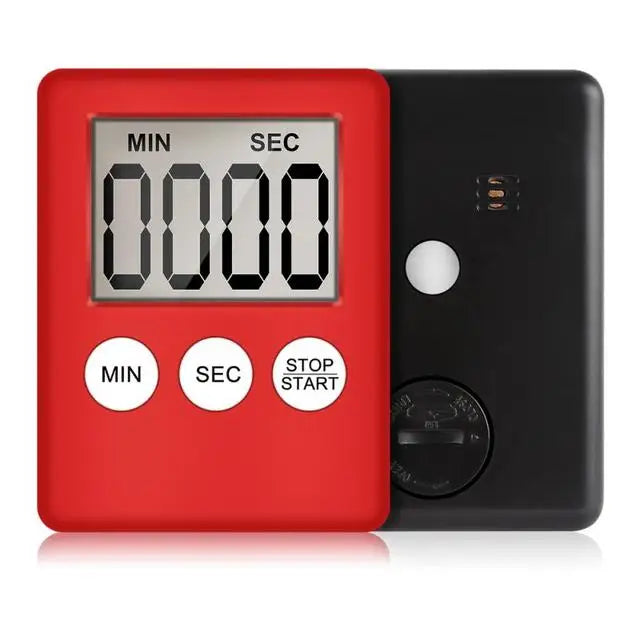 Magnet Kitchen Cooking Timers LCD Digital Screen Kitchen Timer Square Cooking Timer Count Up Countdown Alarm Clock For Cooking Techelectronicx
