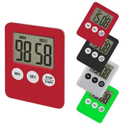 Magnet Kitchen Cooking Timers LCD Digital Screen Kitchen Timer Square Cooking Timer Count Up Countdown Alarm Clock For Cooking Techelectronicx