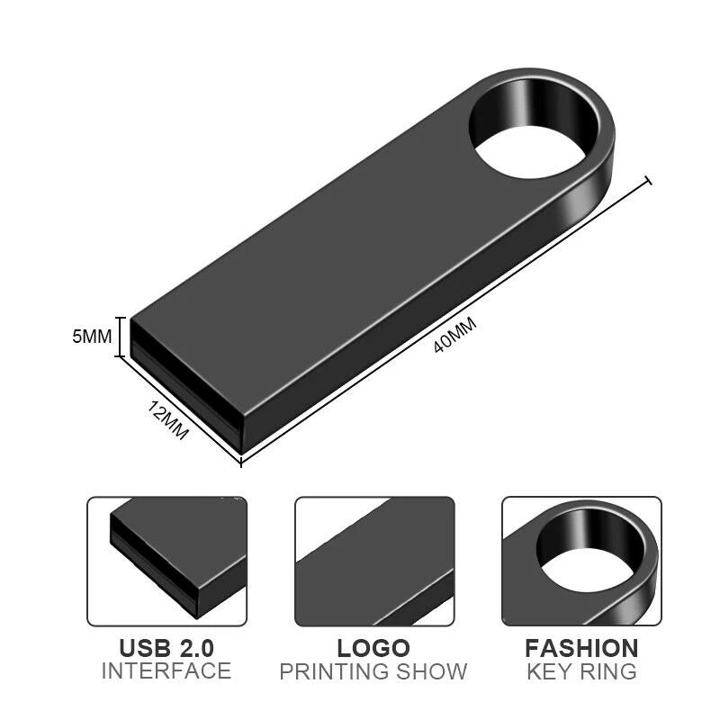 100% original metal USB flash disk USB2.0 8GB 16GB 32GB 64GB high speed metal mini U disk pen drive 128GBU disk memory stick Techelectronicx