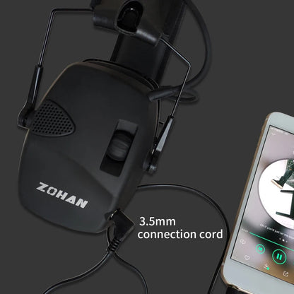 ZOHAN Shooting Hearing Protection Electronic Tactical Headset noise cancelling Hunting Earmuffs Shoot with Replacement Ear pads Techelectronicx