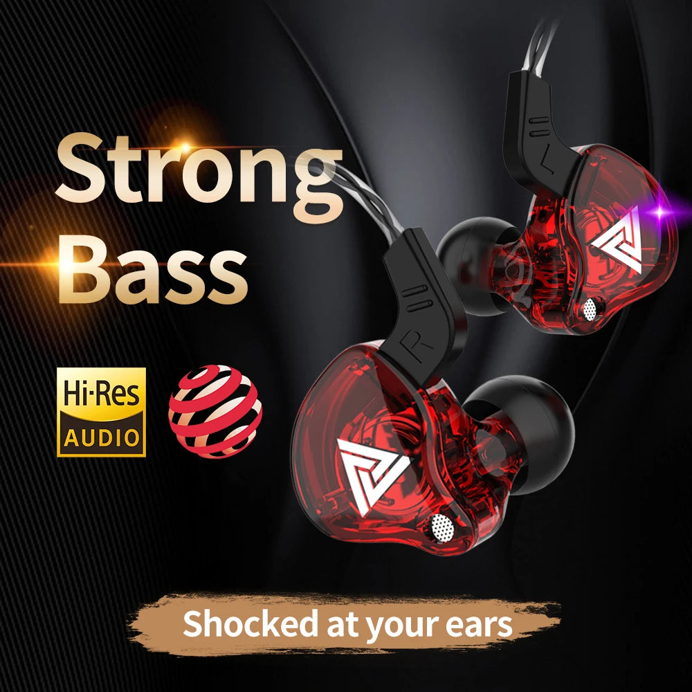 3.5mm Cable Wired Earphones QKZ AK6 HiFi Sound Quality Earphone With Wire Gaming Headset Gamer Headphones Bass Cheap Sale Earbud - TechElect