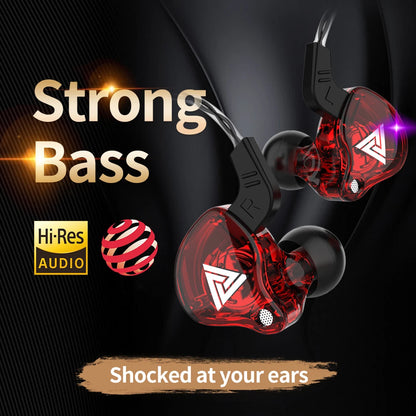 3.5mm Cable Wired Earphones QKZ AK6 HiFi Sound Quality Earphone With Wire Gaming Headset Gamer Headphones Bass Cheap Sale Earbud - TechElect