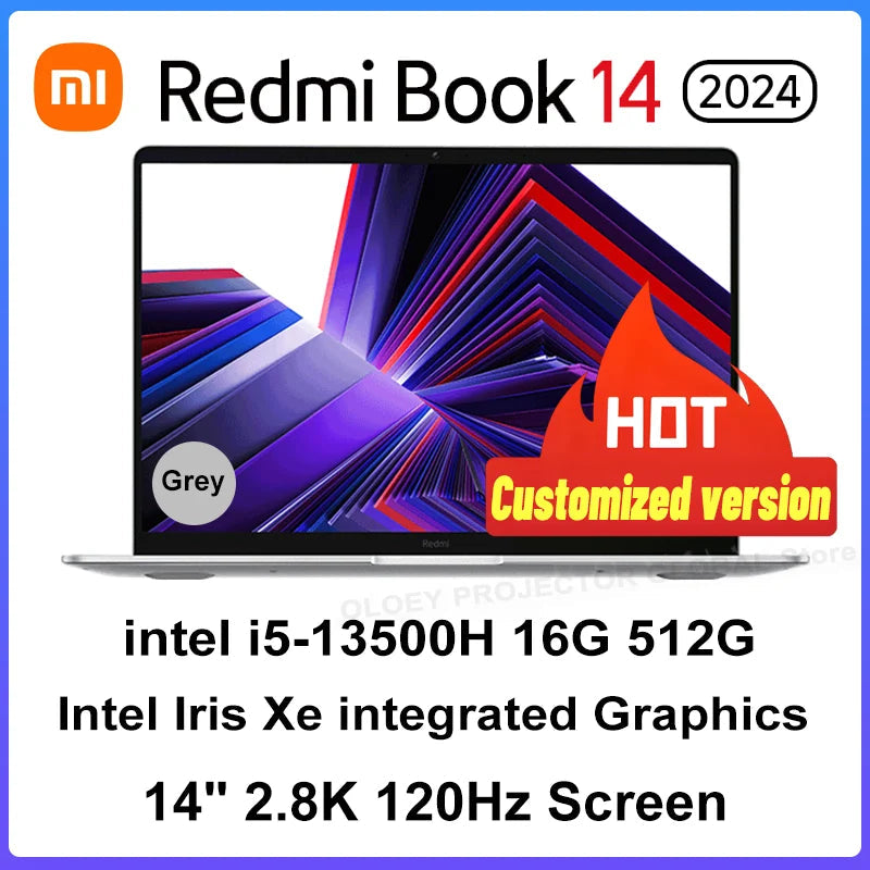 Xiaomi RedmiBook 14 2024 intel i5 13500H 16G RAM 512G SSD 14inch 2.8K 120Hz Screen Techelectronicx