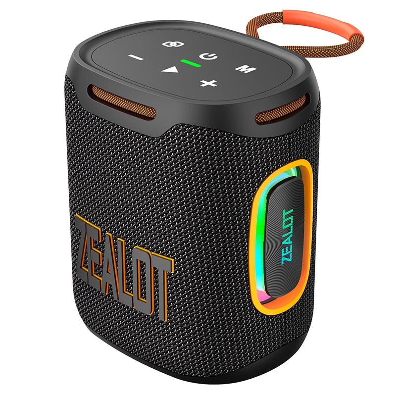 Zealot-S122 Bluetooth Speaker BT5.3 Wireless IPX6 Waterproof Shower Speaker,25W HiFi Stereo Sound,TWS Pairing,20H Music Playtime Techelectronicx