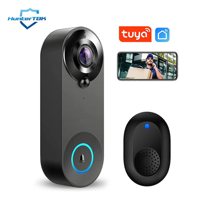 1080P Wireless Video Doorbell Camera WiFi Smart Door Bell Tuya Smart Home Security Motion Detect Night Vision Intercom Doorbell Techelectronicx