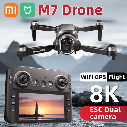 XIAOMI M7 RC Drone 8K Professional  HD Aerial Photography Remote Control Aircraft HD Dual Camera Quadcopter boy Toys Gifts Dron Techelectronicx
