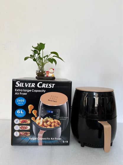 SilverCrest Airfryer Automatic Air Fryer Large Capacity Electric Fryer Chip Machine Smart Touch TechElect