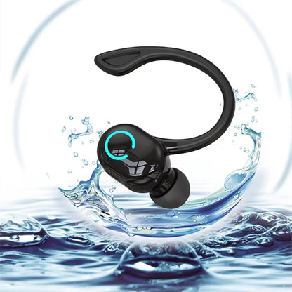 Bluetooth 5.2 Business Wireless Headphone Ear-Hook Mini HIFI Bass Noise Cancelling Earphone With Mic Sport Game Headset - TechElect