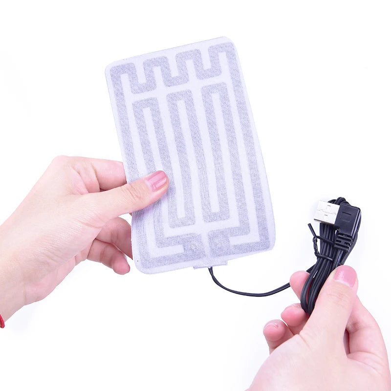 1/2pcs   5V Winter Warm Gloves Usb Powered Heated Pads Hand Warmer Pads TechElect
