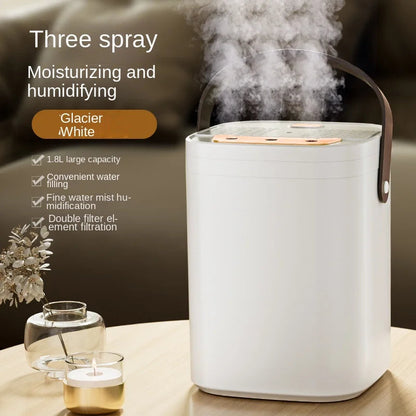 1.8L Household Aroma Humidifier Fragrance diffuser Large Capacity USB Charging Triple Sprayer 3 Modes Cycle Atomizer Ultrasonic Techelectronicx