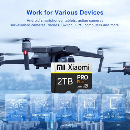 Mijia Xiaomi Original Memory Card 1TB 2TB High Speed Micro TF SD Card 128GB 512GB For Nintendo Switch Tablet Drone Mortal Kombat Techelectronicx