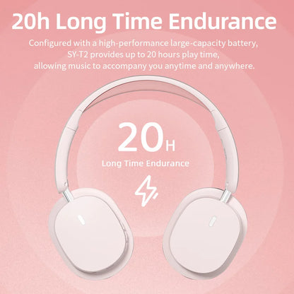 Head Mounted Wireless Earphones Foldable Bluetooth Earphones Built Microphone Earphones Audio Noise Cancelling Earphones - TechElect