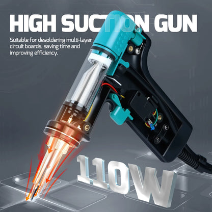 YIHUA 948D-I 110W Desoldering Station vacuum pump Suction Tin Gun Hot Air Gun welding sucker LCD Electric Soldering Iron Station TechElect