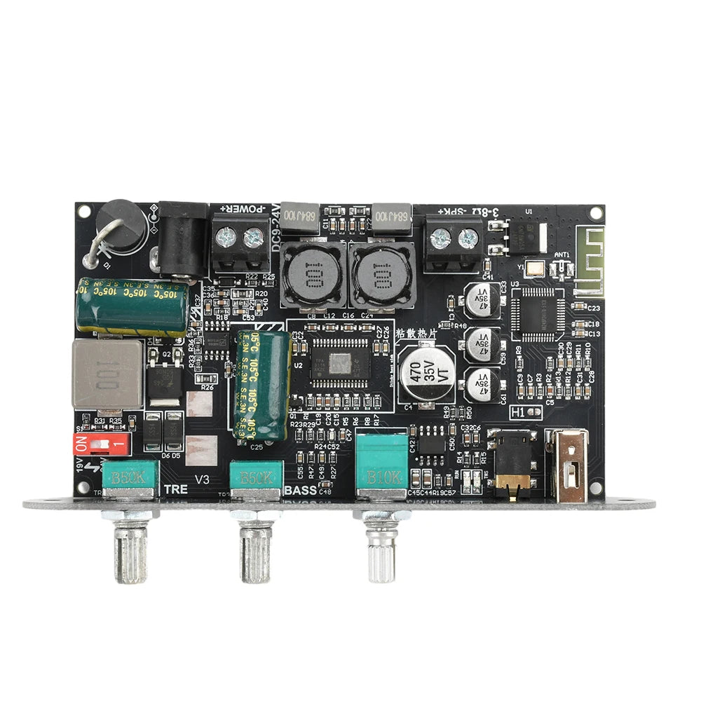 ZK-1001U DC 9-24V Single 100W BT Amplifier Board Module Supports APP Amplifier Chip TPA3116D2 Female Socket 5.5 * 2.1 Interface Techelectronicx