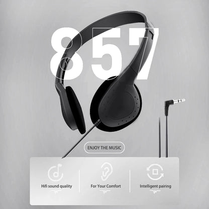 Comfortable Wearing Noise Reduction ABS Portable Headphone Wired Headset Earbud Stereo 3.5mm Clear Gaming for Gamer - TechElect
