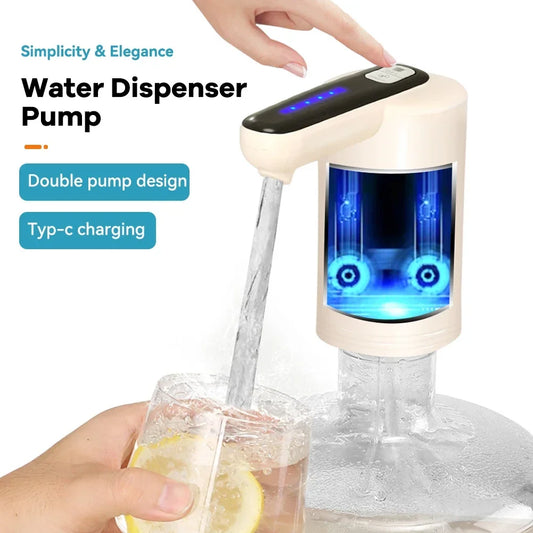 Powerful Automatic Water Dispenser Portable Water Gallon Bottle Switch Pump Usb Charging for Home Kitchen Office Appliances TechElect