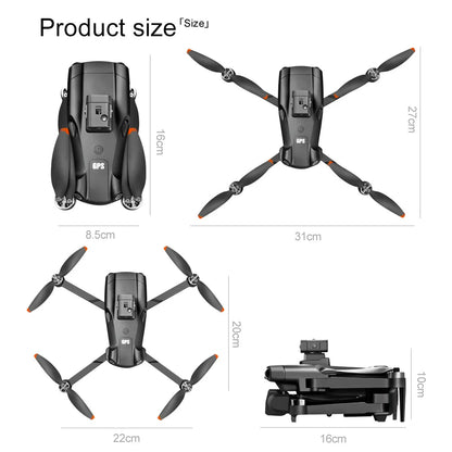 XIAOMI MIJIA V198 MAX GPS Drone New with 8k professional HD camera  WiFi/5G Brushless Foldable Quadcopter remote control Drone Techelectronicx