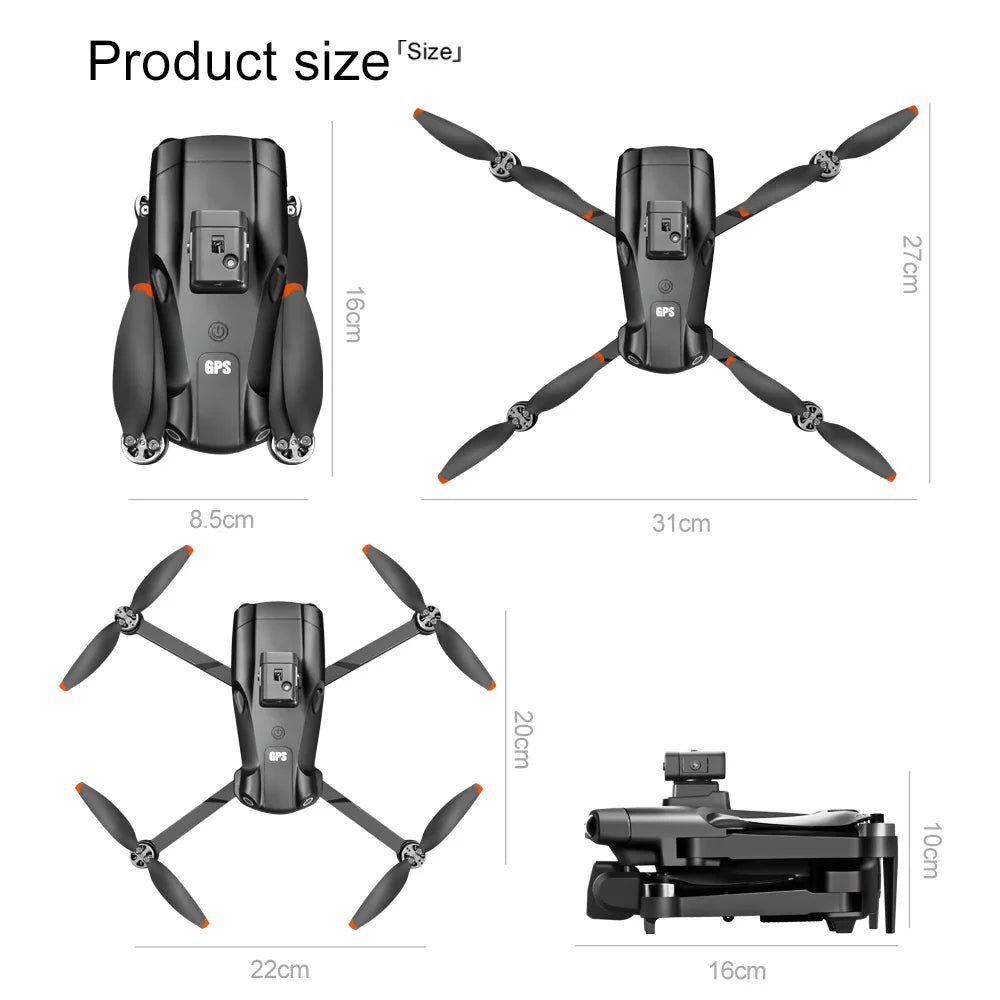 XIAOMI MIJIA V198 MAX GPS Drone New with 8k professional HD camera  WiFi/5G Brushless Foldable Quadcopter remote control Drone Techelectronicx