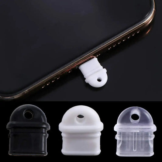 10pcs Type C Anti-lost Dust Plug Waterproof DIY Widgets Mobile Phone Dust Plug Portable Durable Charging Port Protector Techelectronicx