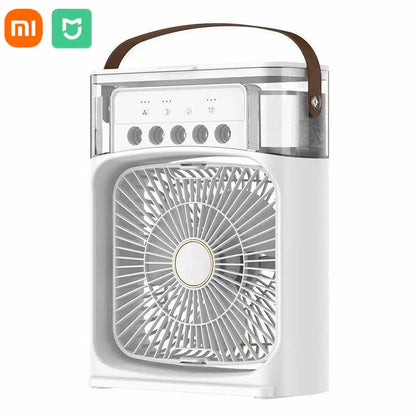 Xiaomi 3-in-1 Portable Air Conditioner Fan With LED Night Light Household Mini Humidifier Air Cooler Office Home Adjustable Fan Techelectronicx