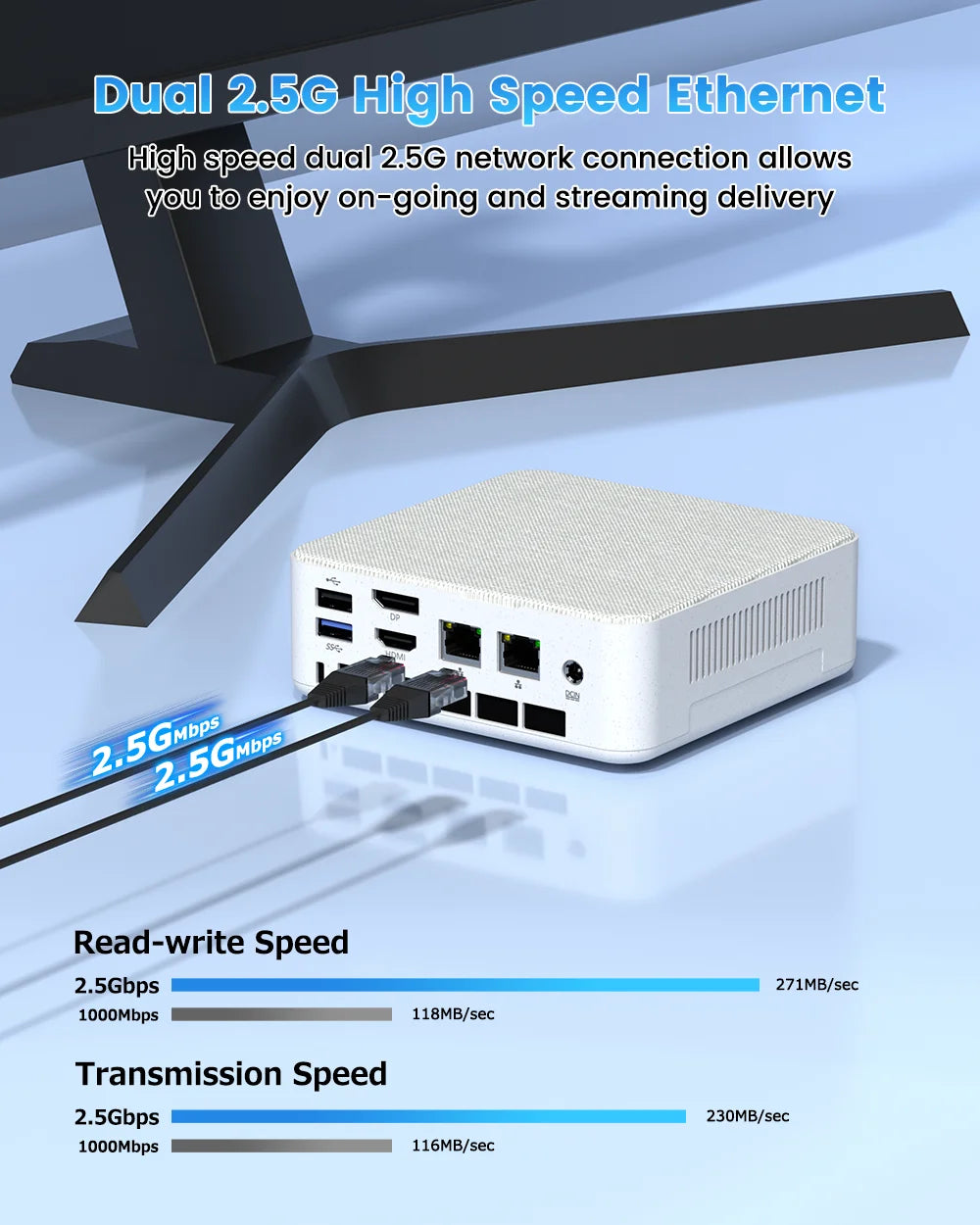YCTipc Mini PC AMD R5 6600H 6-core 12-thread Computer 16GB DDR5 512GB PCIe 3.0 SSD WiFi 6 BT5.2 Mini PC Desktop Computer TechElect