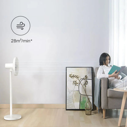 XIAOMI MIJIA Floor Fan,7 Blade,Adjustable wide-angle 90°,Home Fan For Living room,Support Connect MI HOME APP Wired Fan Techelectronicx
