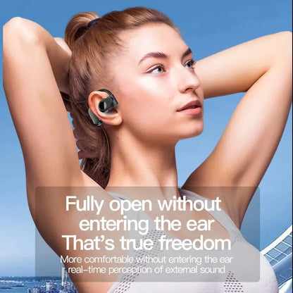 Wireless Headphones Bluetooth Headset With Microphone Bone Conduction Handsfree Noise Canceling Earphones For Driving Audifonos - TechElect