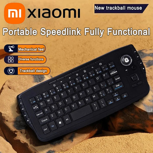 Xiaomi New Mechanical Keyboard Trackball Mouse 2.4G 2-in-1 Portable Quick Connection Function  For Computers Tablets And Tvs Techelectronicx
