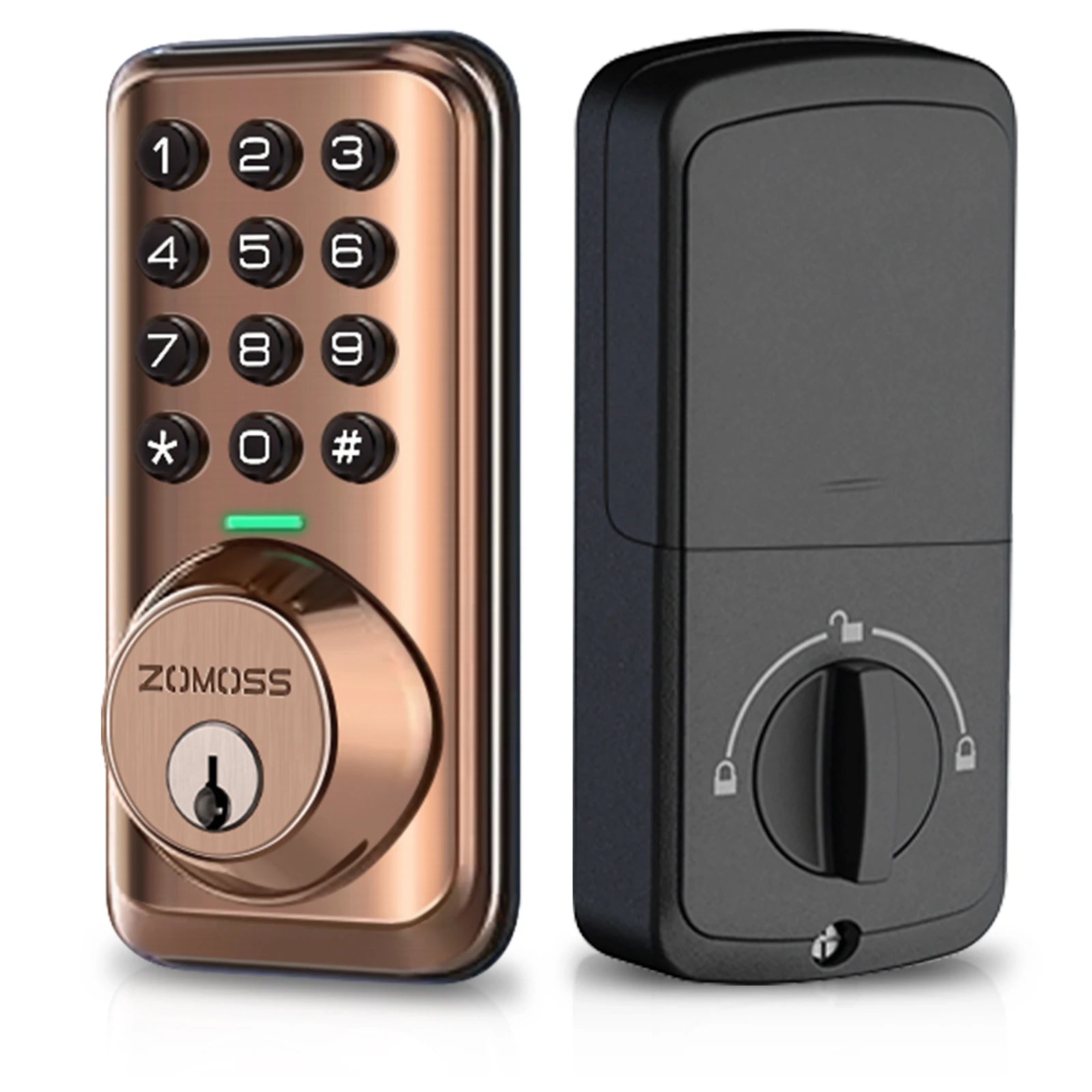 ZOMOSS Keypad Door Lock-Keyless Entry Door Lock-Smart Deadbolt Lock-Anti-Peeking Password-Auto Lock Easy To Install Techelectronicx