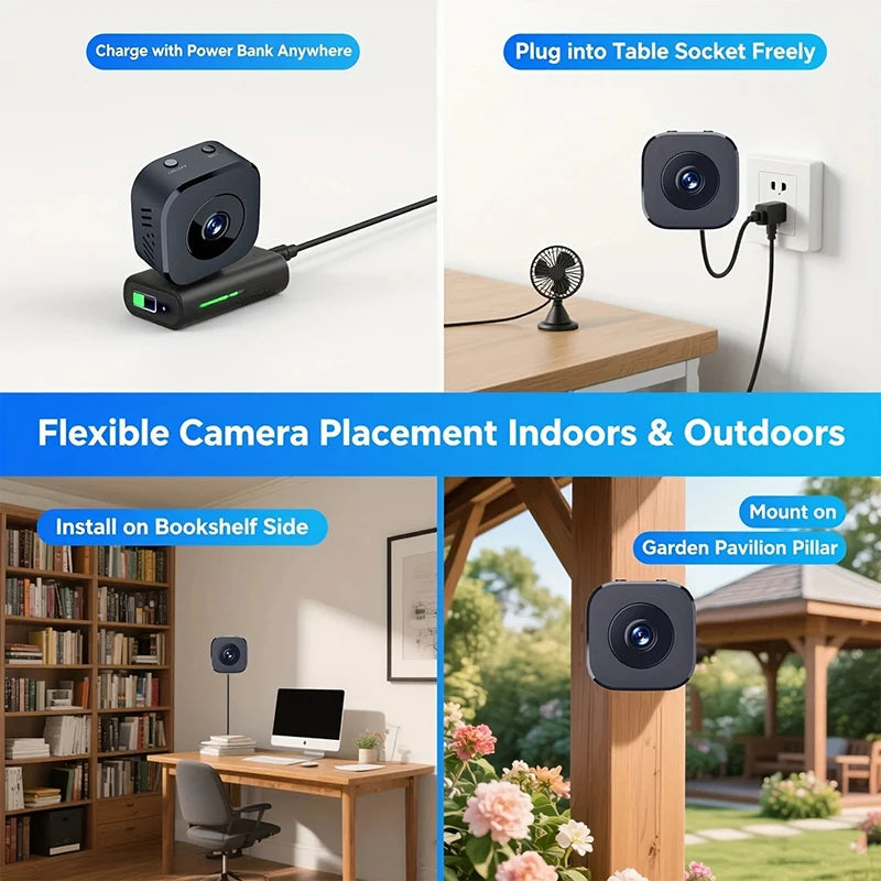 Xiaomi Mini Security Camera Pro 4K FullHD WiFi Surveillance With 2 Way Audio Motion Detection Infrared Night Vision Security Cam TechElect