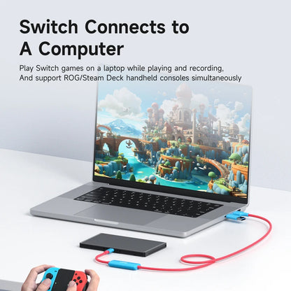 Hagibis USB3.0 Video Capture Card with 100W PD USB C to USB A/USB C Live and Record Video Audio Gaming for Quest 2 3 Switch ROG TechElect