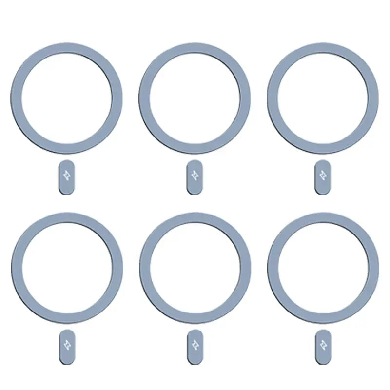 Magnetic Metal Plate Ring for Magsafe Wireless Charger Iron Sheet Sticker Magnet Cellphone Holder for IPhone 16 15 14 13 Pro Max Techelectronicx