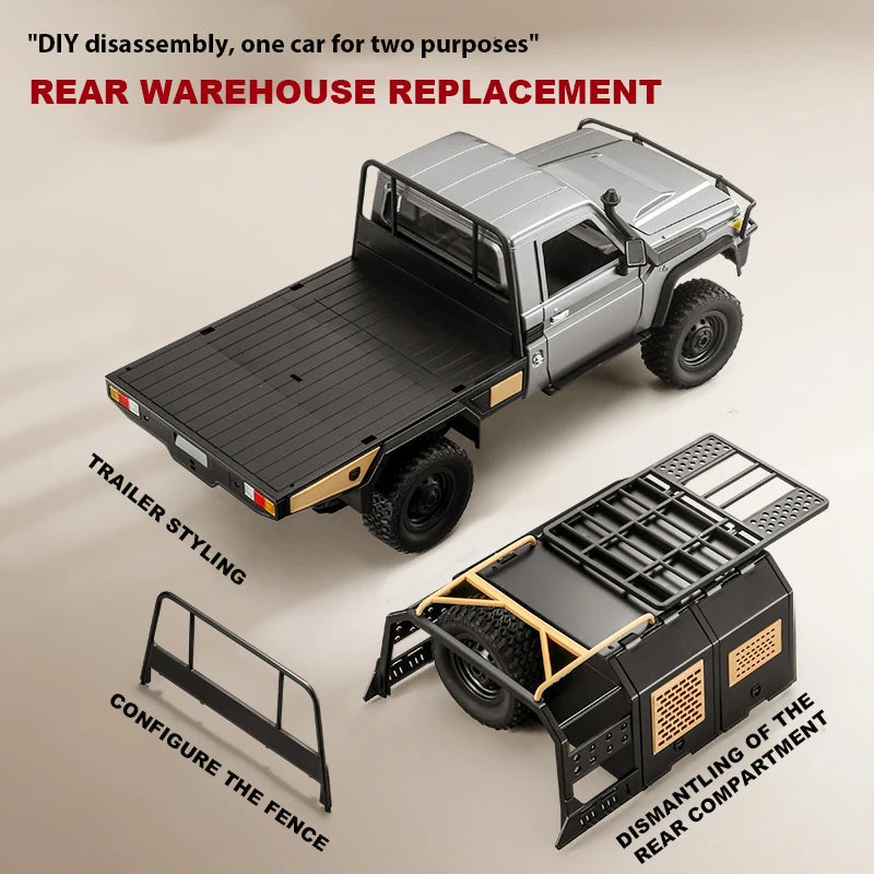 ZWN MN82 MN82S LC79 1/12 Full Scale RC Pickup Short Truck 4WD Remote Control Climbing Off-road Car Toys for Kids Christmas Gifts Techelectronicx