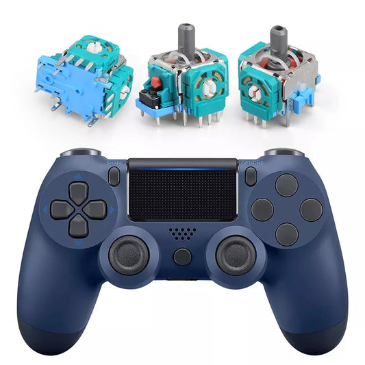 10pcs 3D Analog Joystick for PS4 Sensor Module Thumb Stick Replacement Parts for PS5 Gamepad Controller Accessory Repair parts Techelectronicx