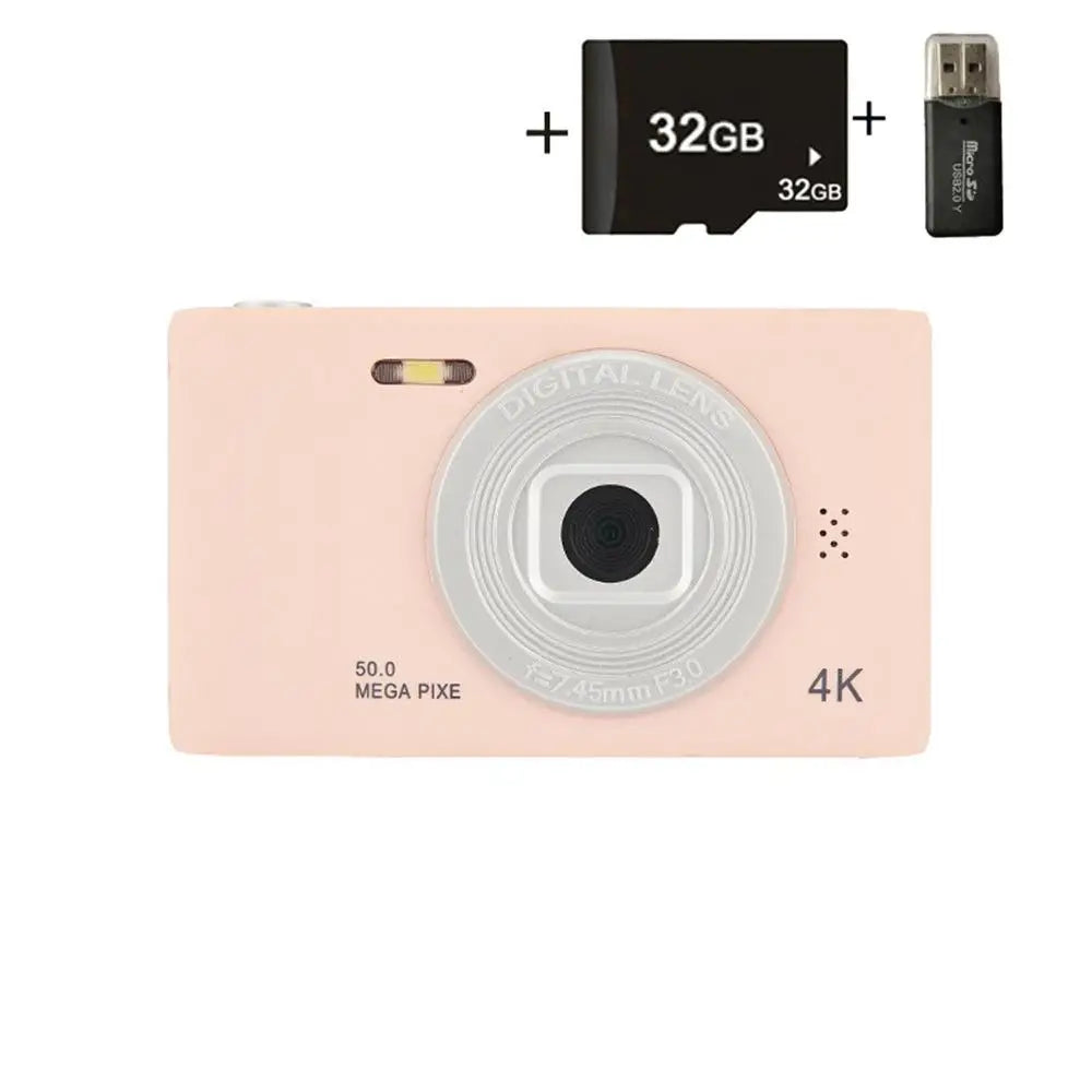 Xiaomi 4K Digital Camera Travel Selfie Camara 50MP HD Dual Lens Zoom Photography Screen Entry-Level Kids Campus Mini Retro Cam - TechElect