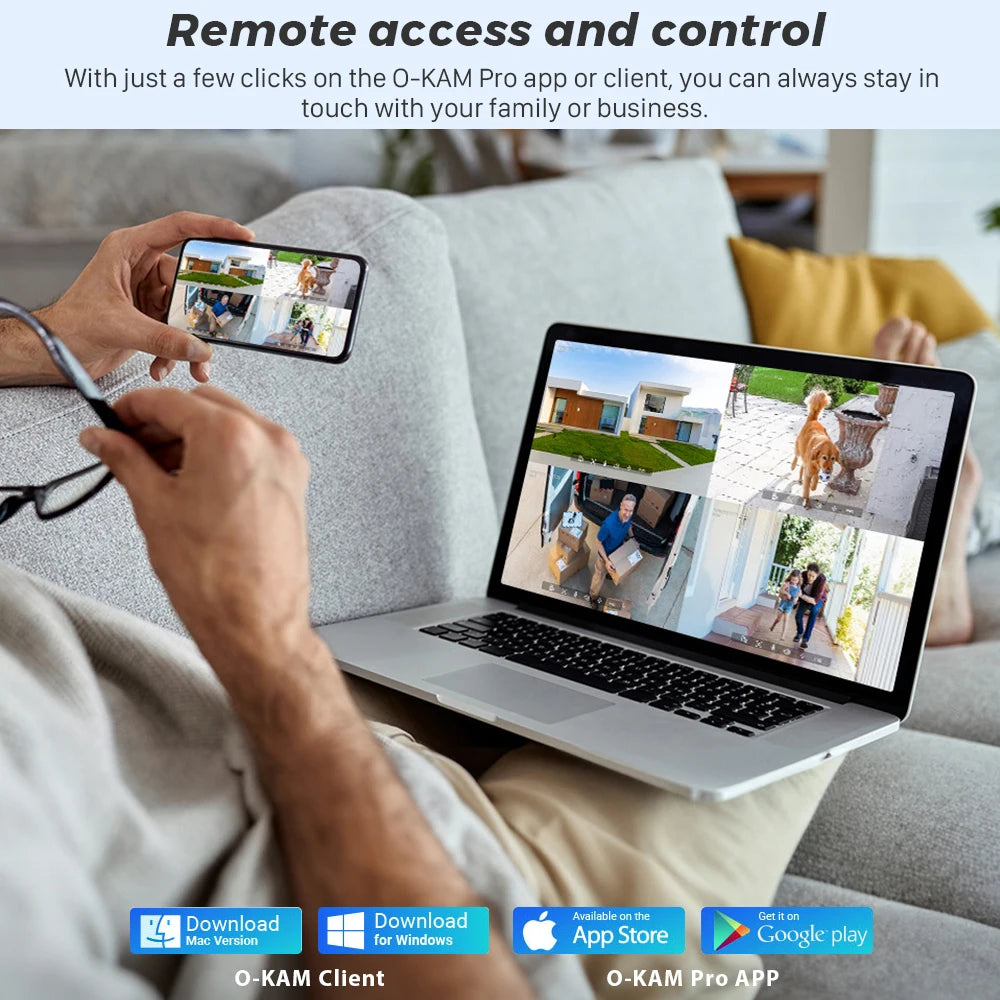 10MP 5K Dual Lens PTZ IP Camera with Dual Screen 8MP Ai Human Detection Auto Tracking Wireless Outdoor Surveillance Camera O-KAM TechElect