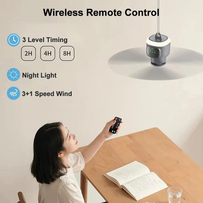 XIAOTREE Portable 12000mAh USB Rechargeable Remote Control Modern Camping Fan For Tent Outdoor Modern Ceiling Fan Ceiling Fan Techelectronicx