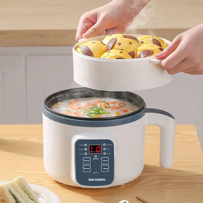 1.7L Electric Rice Cooker Single Double Layer 220V Multi Cooker Non-Stick Smart Mechanical MultiCooker Steamed Rice Pot For Home Techelectronicx