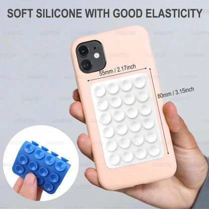 5-1Pack Strong Grip Holder Adhesive Silicone Suction Phone Case Mount Anti-Slip Hands-Free Sticky Cell Phone Grip Stands Techelectronicx