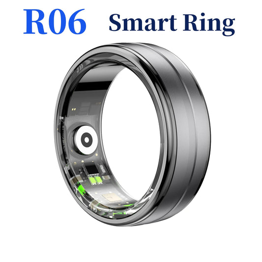 [2024] R06 Smart Ring Men Women Heart Rate and Blood Oxygen Monitor IP68 5ATM Waterproof Multi-sport Mode Health monitoring Ring Techelectronicx