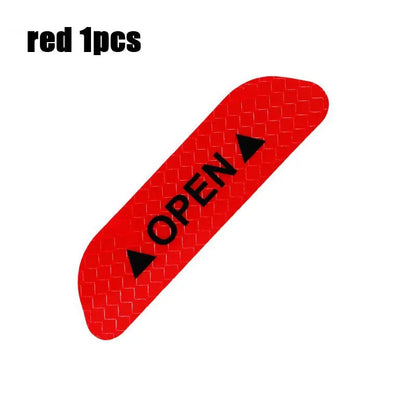 1/4PCS Car Door Reflective Sticker Safety Opening Warning Reflective Tape Car Accessories Interior Exterior Reflector Techelectronicx